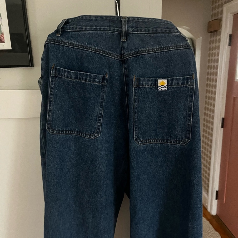 LF Markey wide leg pleated Blue Women's Jeans - 8 - Picture 4 of 5